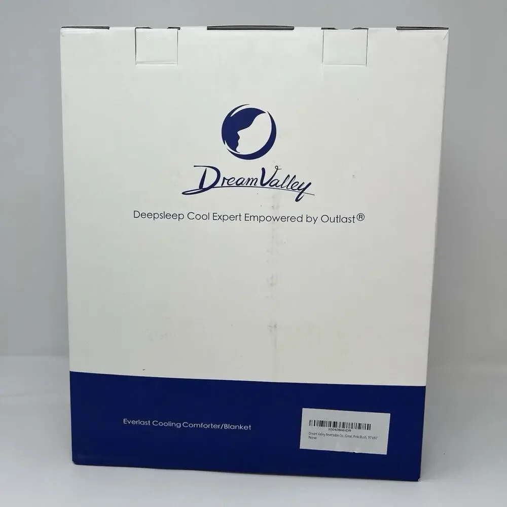 💲SALE💲Dream Valley Outlast Deep Sleep Cooling Blanket 90”x90”Queen Pink - NEW🔥